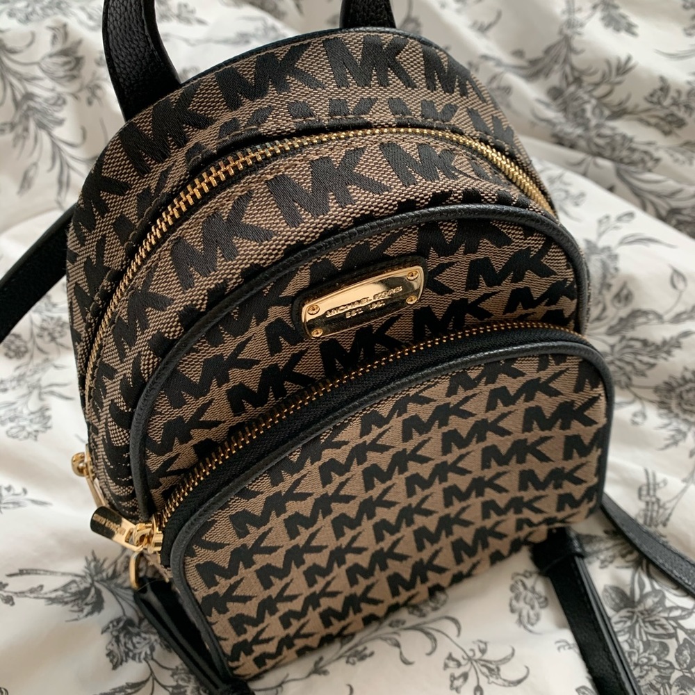 Michael Kors XS Monogram Abbey Backpack